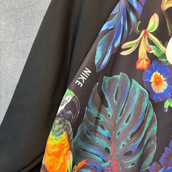 Nike Damask Cropped Sweatshirt Crewneck Floral Hawaiian Skater Athletic Large - Picture 3 of 10